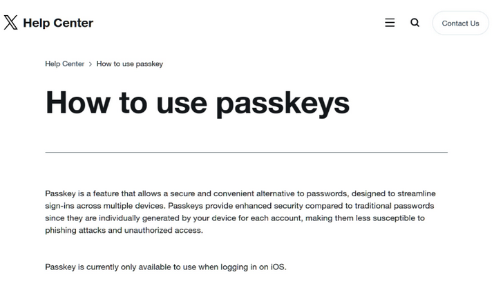 靖西苹果维修店铺分享iOS用户如何通过通行密钥(Passkey)登录 